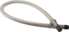 Made in USA - 36" OAL, 1/2" ID, 1,040 Max psi, Flexible Metal Hose Assembly - Caliber Tooling