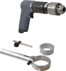 Ingersoll-Rand - 1/2" Keyed Chuck - Pistol Grip Handle, 600 RPM, 25 CFM, 0.75 hp, 90 psi - Caliber Tooling