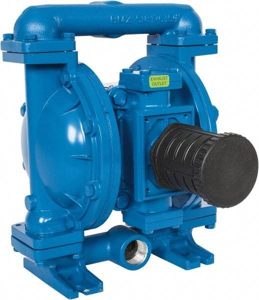 SandPIPER - 1" NPT, Metallic, Air Operated Diaphragm Pump - Buna-N Diaphragm, Aluminum Housing - Caliber Tooling