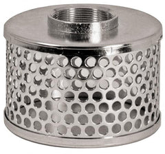 Dixon Valve & Coupling - 6" Hose, Round Hole Strainer - Stainless Steel - Caliber Tooling