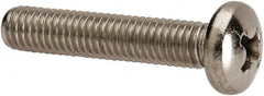 Value Collection - #10-32 UNF, 1" Length Under Head Phillips Drive Machine Screw - Pan Head, Grade 316 Stainless Steel, Uncoated, Without Washer - Caliber Tooling