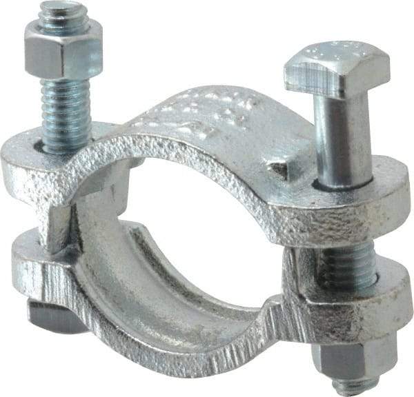 Dixon Valve & Coupling - 1-3/4 to 2-3/64" OD, Double Bolt Iron Clamp - Plated Malleable Iron - Caliber Tooling