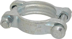 Dixon Valve & Coupling - 2-5/16 to 2-5/8" OD, Double Bolt Iron Clamp - Plated Malleable Iron - Caliber Tooling