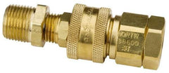 North - 2" Long, 1/2" Internal Diam, Coupler for SAR Systems - Gold, Compatible with CF2000 Series - Caliber Tooling