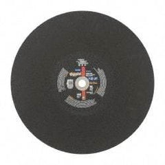 Norton - 20" Aluminum Oxide Cutoff Wheel - 5/32" Thick, 1" Arbor, 2,710 Max RPM, Use with Stationary Tools - Caliber Tooling