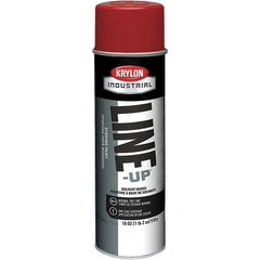 Krylon - 18 fl oz Red Striping Paint - 234 to 332 Sq Ft/Gal Coverage, Solvent-Based Formula - Caliber Tooling