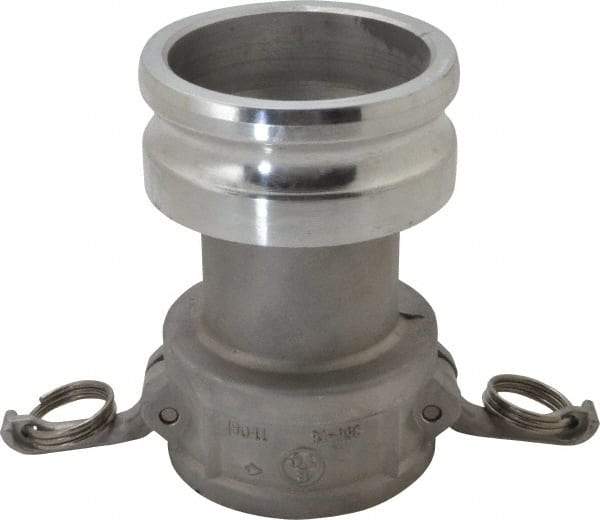 EVER-TITE Coupling Products - 3" Aluminum Cam & Groove Suction & Discharge Hose Female Coupler Male Adapter - 4" Thread, 125 Max psi - Caliber Tooling