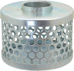 Kuriyama of America - 1-1/2" Hose, Round Hole Strainer - Plated Steel - Caliber Tooling