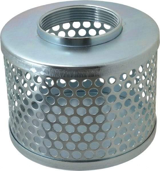 Kuriyama of America - 3" Hose, Round Hole Strainer - Plated Steel - Caliber Tooling