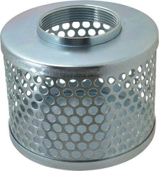 Kuriyama of America - 3" Hose, Round Hole Strainer - Plated Steel - Caliber Tooling