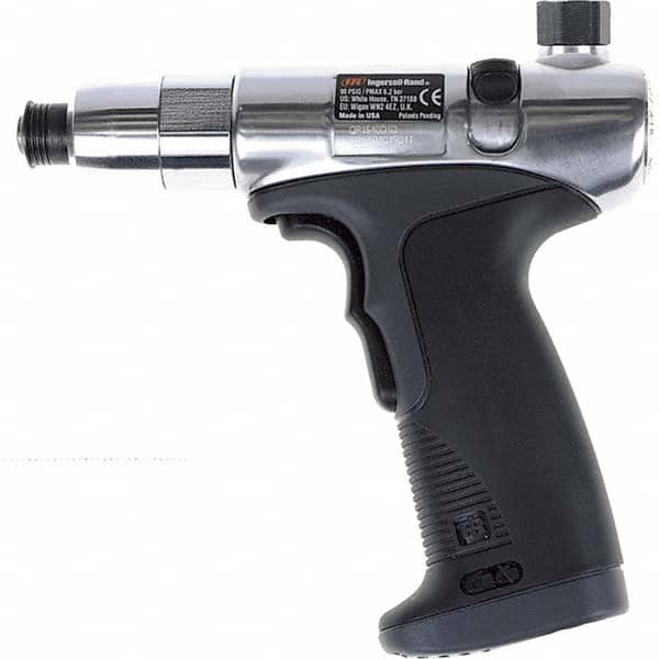 Ingersoll-Rand - 1/4" Bit Holder, 1,000 RPM, Pistol Grip Handle Air Screwdriver - 46 In/Lb Torque, 16 CFM - Caliber Tooling