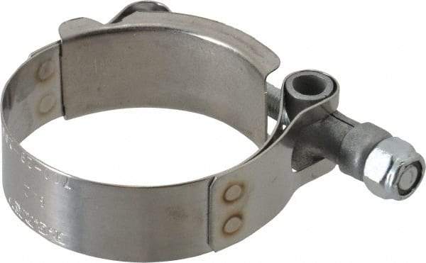 Campbell Fittings - 2" Hose, 3/4" Wide x 0.025" Thick, T-Bolt Band Clamp - Stainless Steel - Caliber Tooling