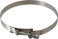 Campbell Fittings - 7-1/2" Hose, 3/4" Wide x 0.025" Thick, T-Bolt Band Clamp - Stainless Steel - Caliber Tooling