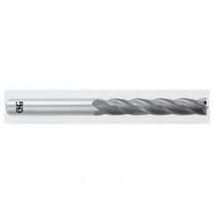 1/8 Dia. x 3 Overall Length 4-Flute Square End Solid Carbide SE End Mill-Round Shank-Center Cut-TiAlN - Caliber Tooling