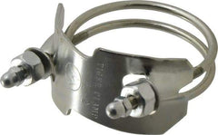 Kuriyama of America - 2" Hose, Spiral Double Bolt Hose Clamp - Plated Steel - Caliber Tooling