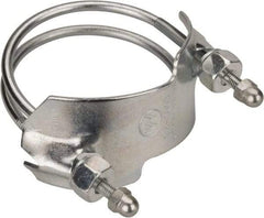 Kuriyama of America - 2-1/2" Hose, Spiral Double Bolt Hose Clamp - Plated Steel - Caliber Tooling