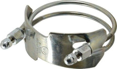 Kuriyama of America - 4" Hose, Spiral Double Bolt Hose Clamp - Plated Steel - Caliber Tooling