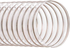 Hi-Tech Duravent - 6" ID, 50' Long, PVC Blower & Duct Hose - Clear, 7-1/2" Bend Radius, 10 In/Hg, 8 Max psi, -20 to 180°F, Abrasion and Chemical Resistant - Caliber Tooling