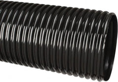 Hi-Tech Duravent - 4" ID, 25' Long, Polyethylene Blower & Duct Hose - Black, 5-3/4" Bend Radius, 3 In/Hg, 5 Max psi, -30 to 160°F, UV Resistant - Caliber Tooling