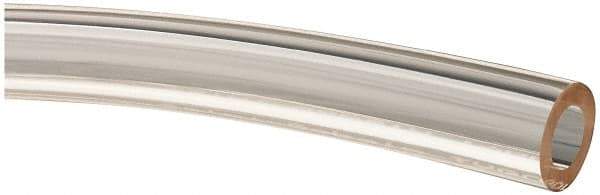 Made in USA - 3/8" ID x 5/8" OD, 1/8" Wall Thickness, Cut to Length (50' Standard Length) Plastic Tube - Clear, 45 Max psi, 65 Hardness - Caliber Tooling