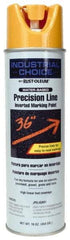 Rust-Oleum - 17 fl oz Yellow Marking Paint - 600' to 700' Coverage at 1" Wide, Water-Based Formula - Caliber Tooling