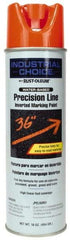 Rust-Oleum - 17 fl oz Orange Marking Paint - 600' to 700' Coverage at 1" Wide, Water-Based Formula - Caliber Tooling