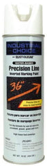 Rust-Oleum - 17 fl oz White Marking Paint - 600' to 700' Coverage at 1" Wide, Water-Based Formula - Caliber Tooling