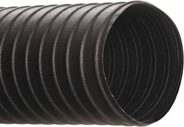 Hi-Tech Duravent - 14" ID, 25' Long, Neoprene Coated Polyester Blower & Duct Hose - Black, 15-1/2" Bend Radius, 9 In/Hg, 20 Max psi, -40 to 250°F, Chemical and Abrasion Resistant - Caliber Tooling