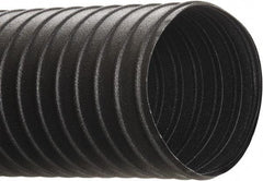 Hi-Tech Duravent - 20" ID, 25' Long, Steel Blower & Duct Hose - Black, 22.7" Bend Radius, 7 In/Hg, 17 Max psi, -40 to 250°F, Chemical and Abrasion Resistant - Caliber Tooling