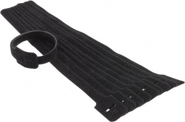 Thomas & Betts - 13" Long Black Nylon & Polyethylene Hook & Loop Strap - 50 Lb Tensile Strength, 1/16" Thick, 88.9mm Max Bundle Diam - Caliber Tooling