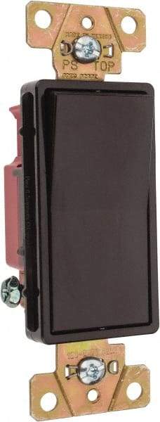 Pass & Seymour - 1 Pole, 120 to 277 VAC, 20 Amp, Specification Grade, Rocker, Wall and Dimmer Light Switch - 1.3 Inch Wide x 4.2 Inch High - Caliber Tooling