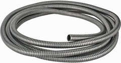 Federal Hose - 7/8" ID, -60 to 400°F, Galvanized Steel Unlined Flexible Metal Duct Hose - 4.1" Bend Radius, 25' Long - Caliber Tooling