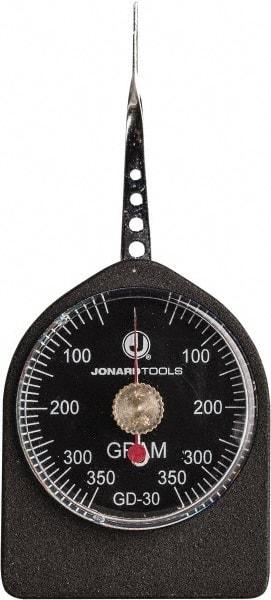 Jonard Tools - 0.11 Lb. Capacity, Mechanical Tension and Compression Force Gage - 10 gf Resolution, Aluminum Housing - Caliber Tooling