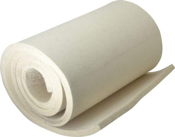 Made in USA - 1/2 Inch Thick x 60 Inch Wide x 12 Inch Long, Pressed Wool Felt Sheet - 8 Lbs/Square Yd., White, 500 psi - Caliber Tooling