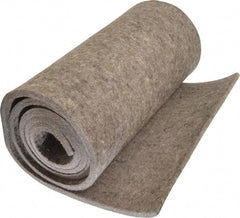 Made in USA - 3/8 Inch Thick x 60 Inch Wide x 12 Inch Long, Pressed Wool Felt Sheet - 6 Lbs/Square Yd., Gray, 400 psi - Caliber Tooling