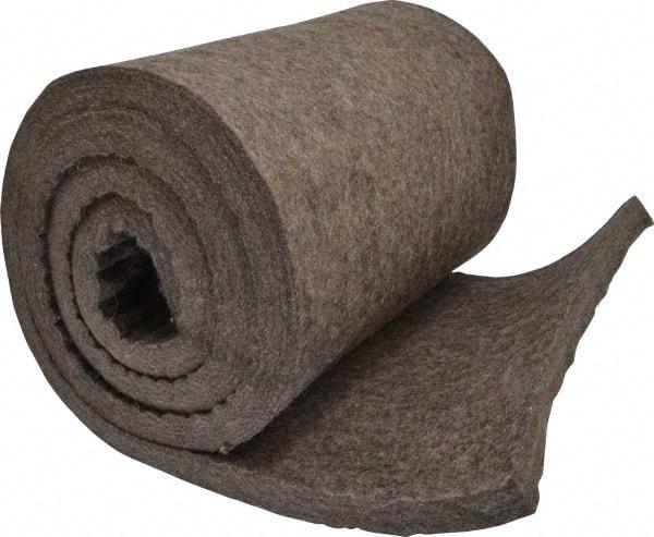 Made in USA - 3/4 Inch Thick x 72 Inch Wide x 12 Inch Long, Pressed Wool Felt Sheet - 6.4 Lbs/Square Yd., Gray, 75 psi - Caliber Tooling