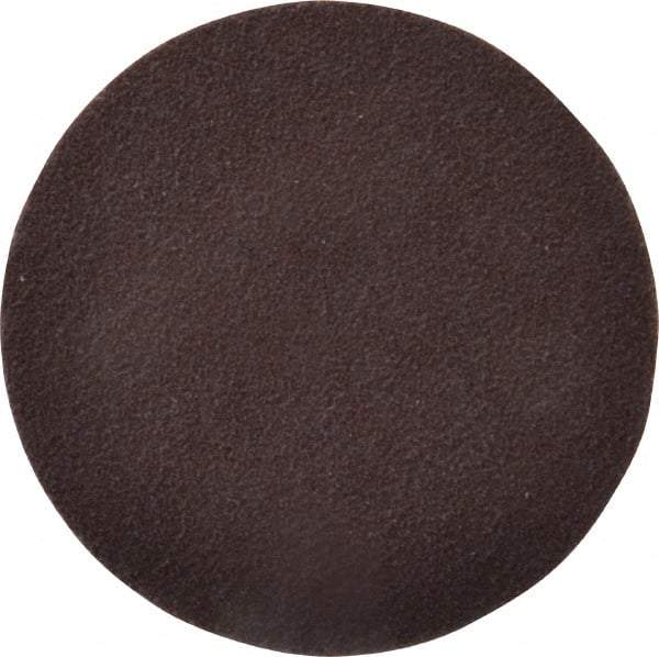 Norton - 2" Diam, 120 Grit Aluminum Oxide Adhesive PSA Disc - Medium Grade, Brown, X Weighted Backing, Flexible - Caliber Tooling