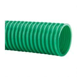 Continental ContiTech - 2" ID, 5 Hg Vac Rating, PVC Vacuum & Duct Hose - 100' Long, Metallic Green, 3" Bend Radius, 15 to 150°F - Caliber Tooling