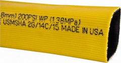 Continental ContiTech - 2" ID x 2.34" OD, 200 Working psi, Yellow Polymer Hose, Lays Flat - Cut to Length, -10 to 150°F - Caliber Tooling