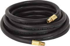 Continental ContiTech - 3/8" ID x 0.669" OD 25' Long Multipurpose Air Hose - MNPT x MNPT Ends, 200 Working psi, -40 to 190°F, 1/4" Fitting, Black - Caliber Tooling