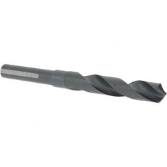 Cle-Line - 39/64" Drill, 118° Point, High Speed Steel Silver Deming & Reduced Shank Drill Bit - Caliber Tooling