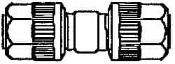 NewAge Industries - 1/4" Tube OD, PFA PTFE Plastic Compression Tube Union - 500°F Max - Caliber Tooling