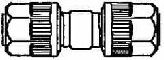 NewAge Industries - 1/4" Tube OD, PFA PTFE Plastic Compression Tube Union - 500°F Max - Caliber Tooling