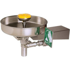 Haws - 15" Wide x 13" High, Wall Mount, Stainless Steel Bowl, Eye & Face Wash Station - 13" Inlet, 3.7 GPM Flow Rate - Caliber Tooling