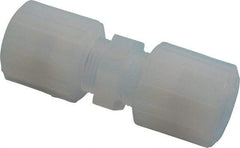 NewAge Industries - 1/2" Tube OD, PFA PTFE Plastic Compression Tube Union - 500°F Max - Caliber Tooling