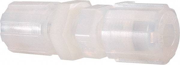 NewAge Industries - 3/8" Tube OD, PFA PTFE Plastic Compression Tube Bulkhead Union - 500°F Max - Caliber Tooling