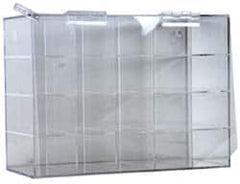 PRO-SAFE - 20 Pair Cabinet with Individual Compartments, Acrylic Safety Glasses Dispenser - 15 Inch Wide x 12-1/2 Inch High x 7-1/8 Inch Deep, Table and Wall Mount - Caliber Tooling