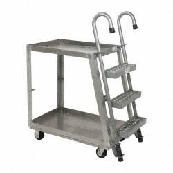 Vestil - 660 Lb Capacity, 21-5/8" Wide x 39" Long x 50" High Order Picking Cart - Caliber Tooling