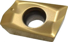 Seco - XOEX120404 E06 Grade F40M Carbide Milling Insert - TiAlN/TiN Finish, 0.199" Thick, 0.016" Corner Radius - Caliber Tooling