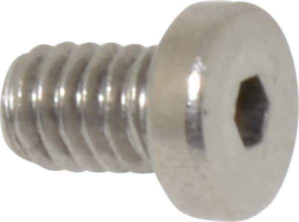 Value Collection - #8-32 UNC Hex Socket Drive, Low Socket Cap Screw - Grade 18-8 Stainless Steel, 1/4" Length Under Head - Caliber Tooling